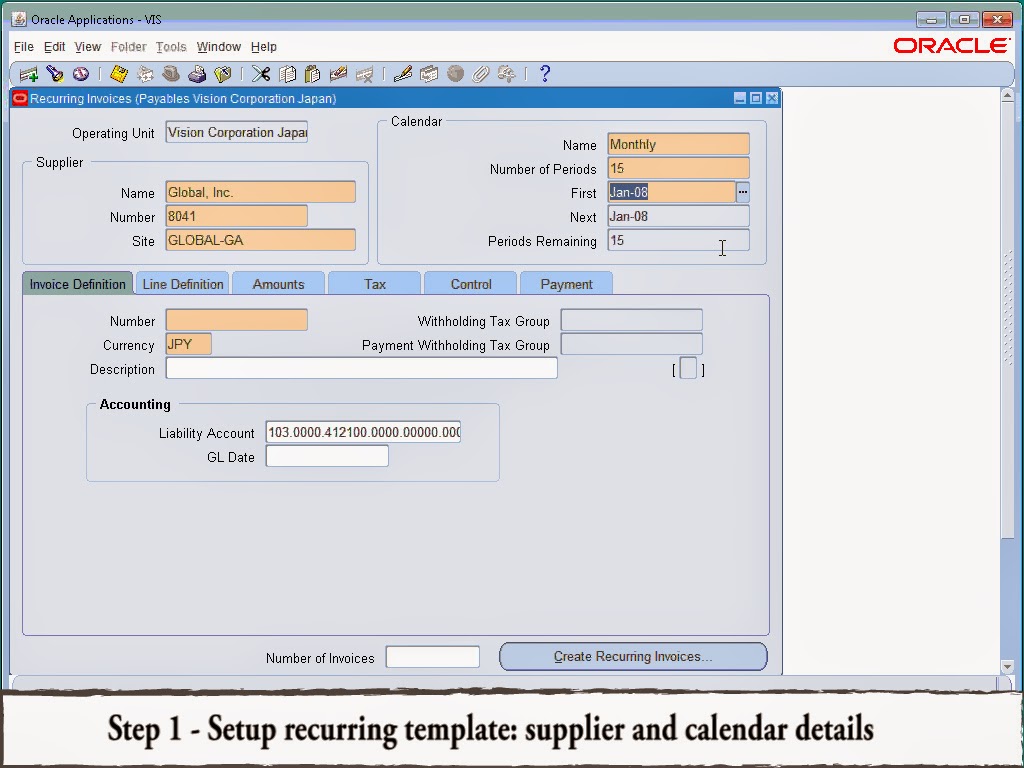 Oracle EBS Handson How to Generate Multiple Supplier Invoices Using