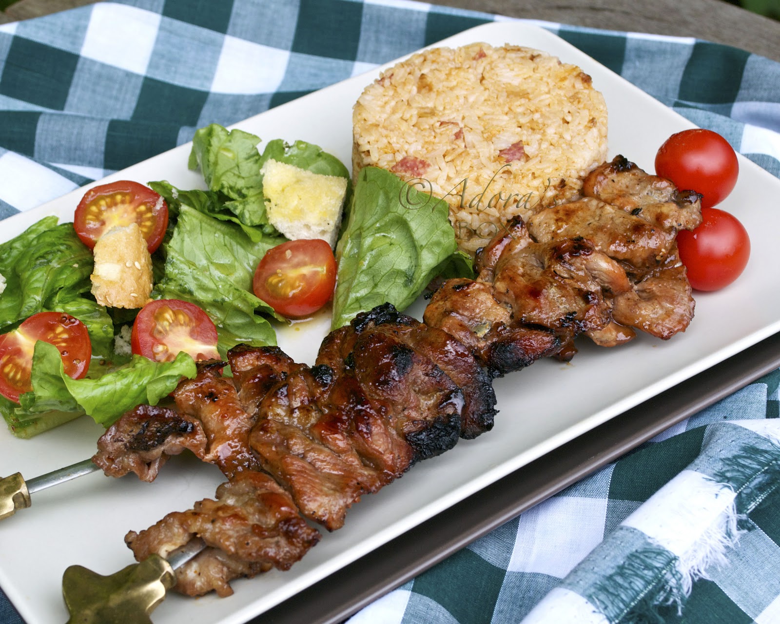 Adora's Box BARBECUE PORK SKEWERS