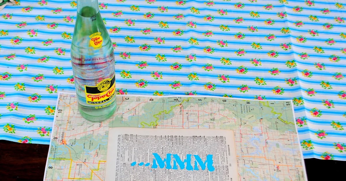 The Rosy Life {diy} Handpainted Map Placemats