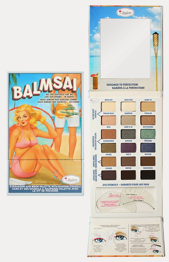 NEW from TheBalm: Balmsai Eyeshadow and Brow Palette with Shaping