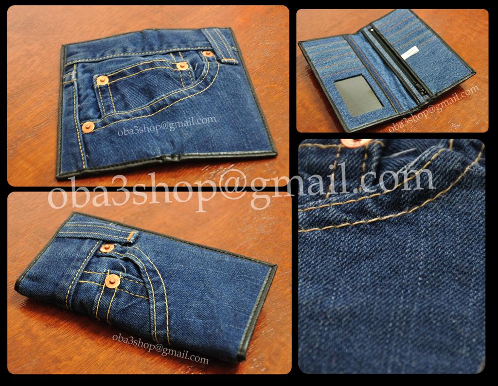 Oba3 Shop Jeans Wallet 牛仔长形钱包