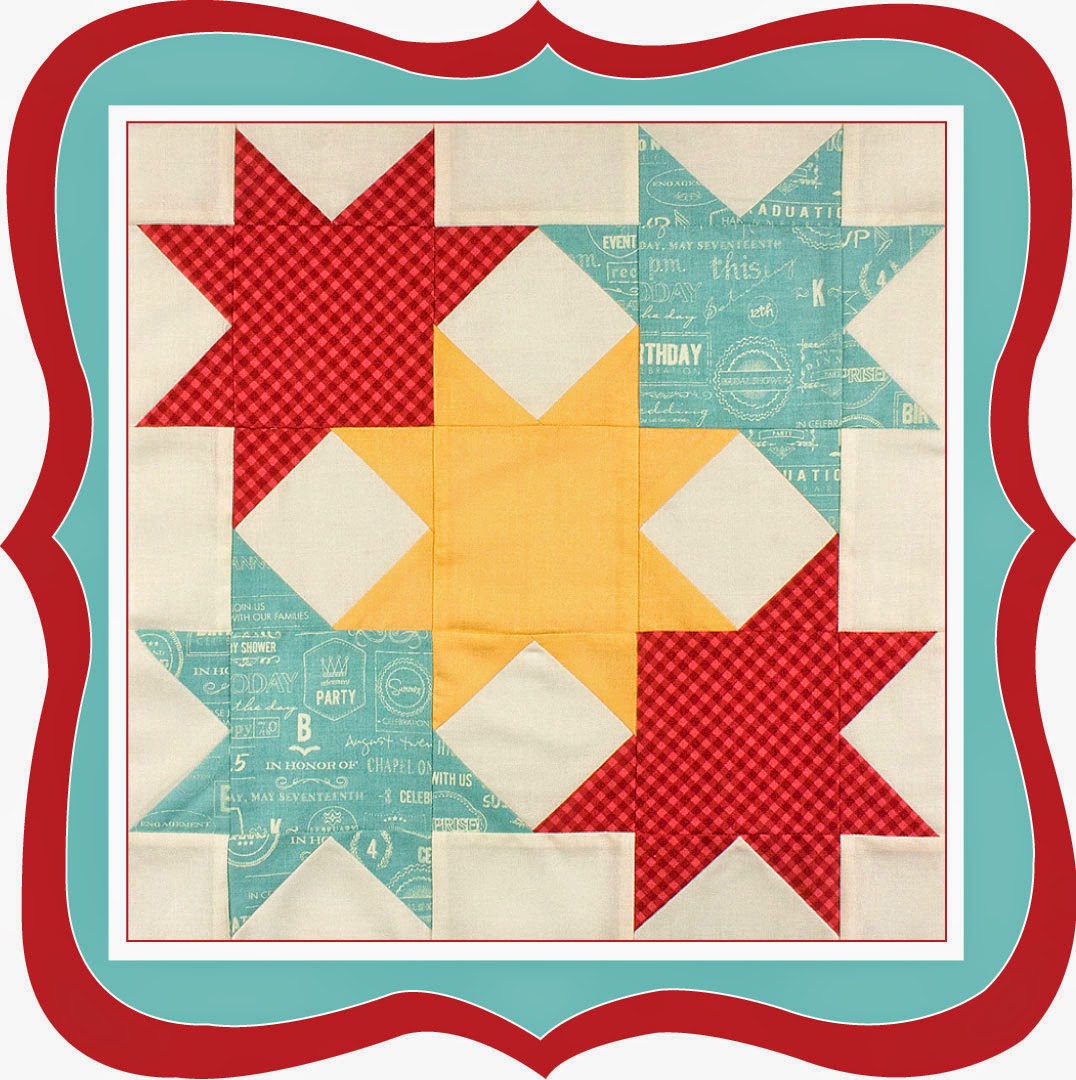 Fat Quarter Shop's Jolly Jabber Wishes Quilt Along Idaho Beauty Block