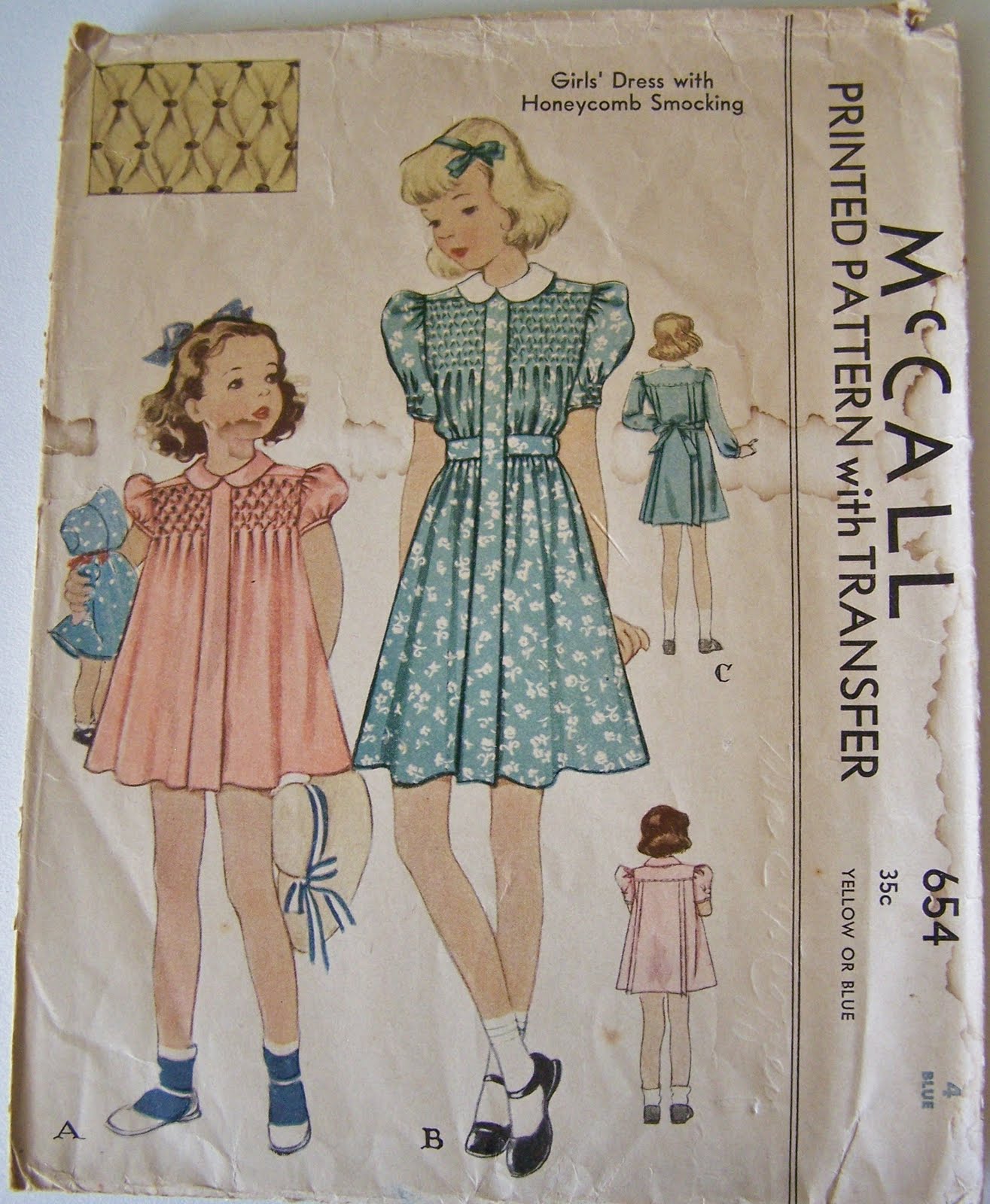 1930s Style Girls Dress Patterns