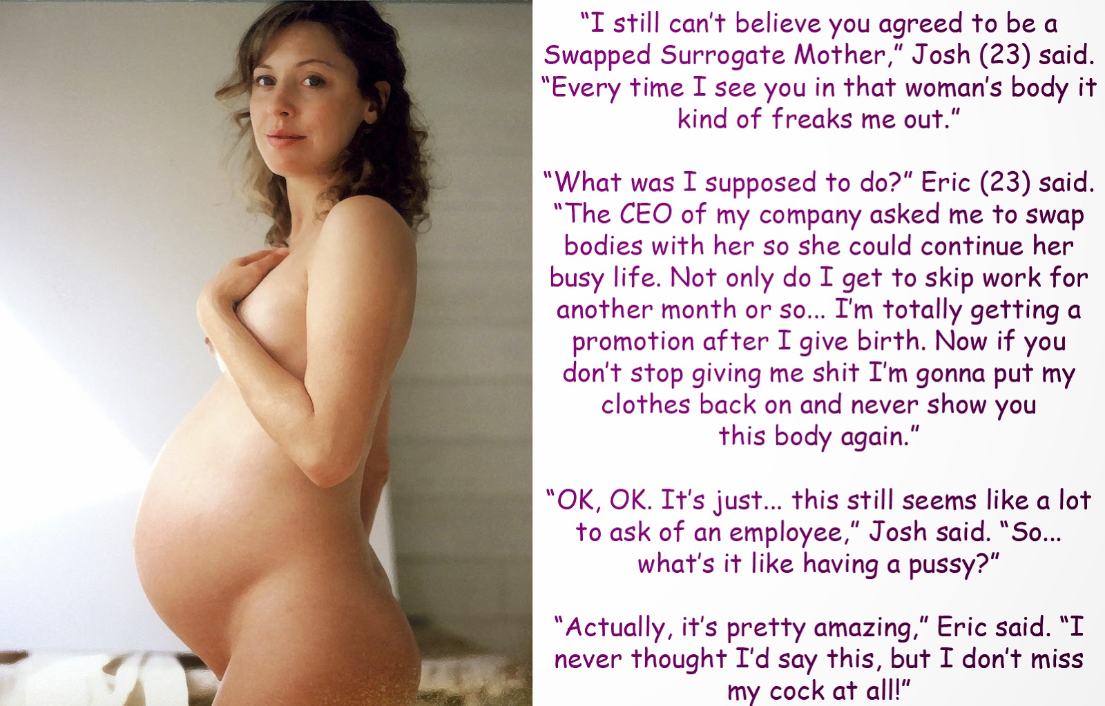 Erotic pregnant sex story woman
