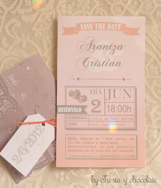 Invitación de boda save the date