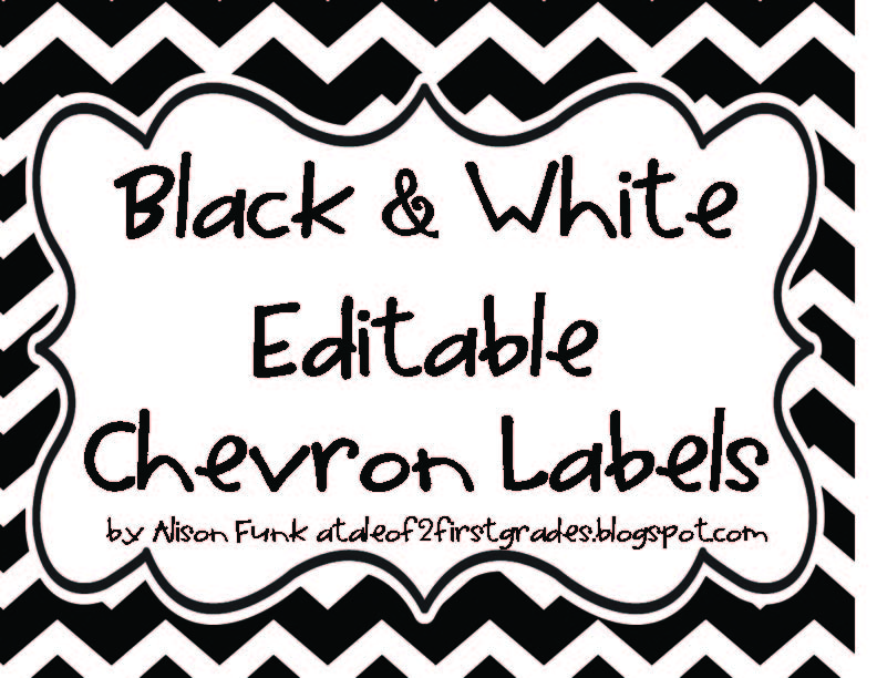 chevron label template