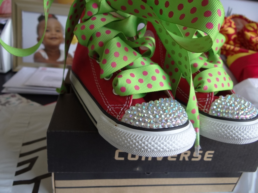 bedazzled chucks for babies