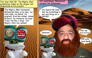 Islamic History Lesson!  Allah Establishes the Religion (Cartoon, Photoshop)