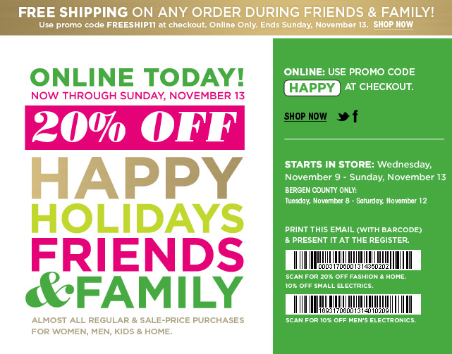 chelsea wears Coupon Code 20 off Bloomingdale's