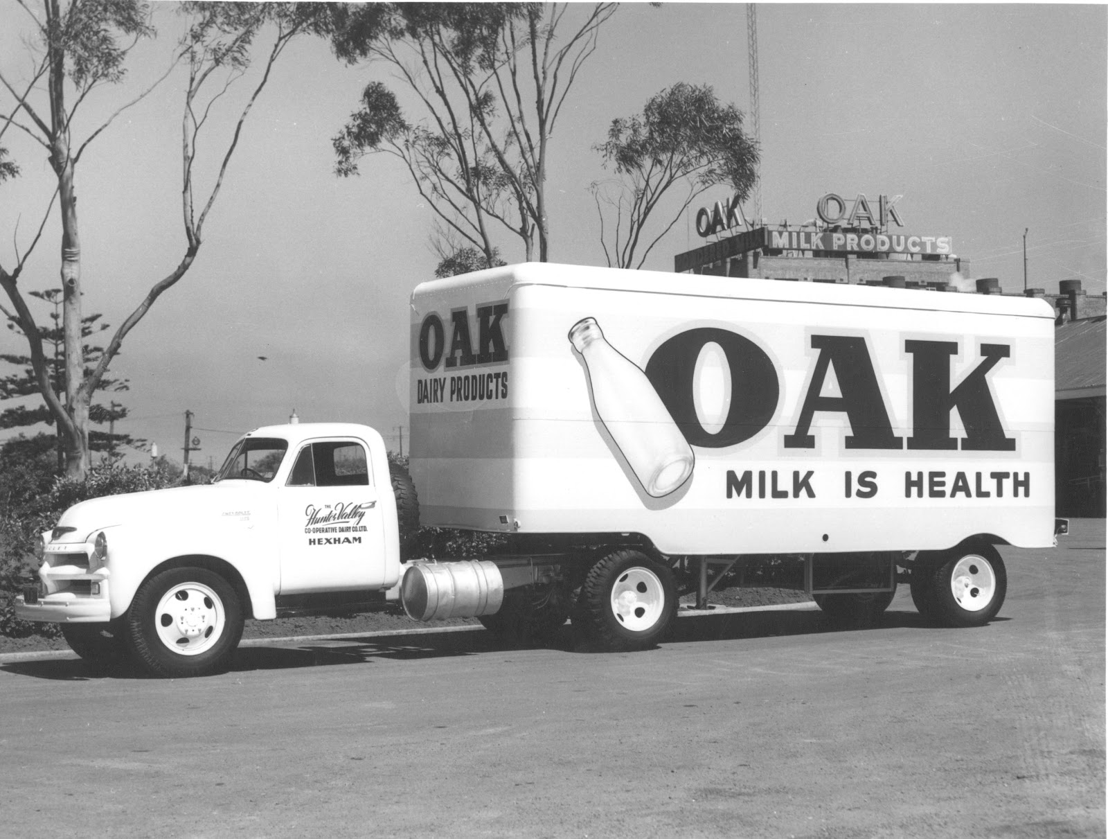 Historic Trucks Oak Milk Factory trucks