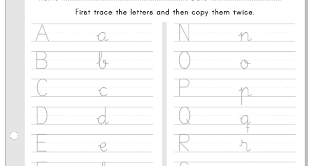INICIO LECTOESCRITURA: ABECEDARIO Repasa y copia