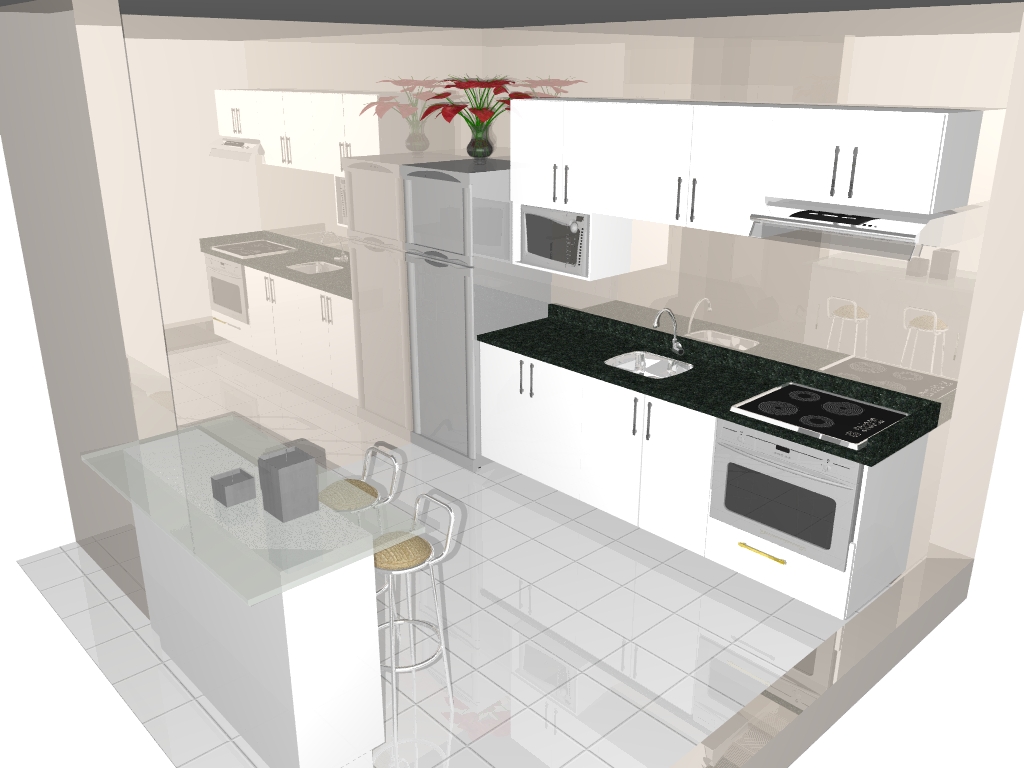 #7C3532 Móveis: Cozinha Compacta Para Apartamentos 1024x768 px Projetos Para Cozinhas Compactas #883 imagens