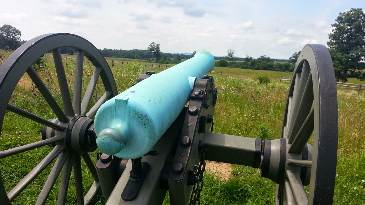 Pennsylvania Regiment Cannon on Battlefield at Gettysburg 