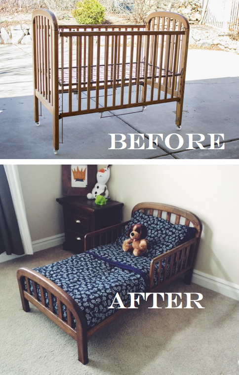 do it yourself divas DIY Old Crib Into Toddler Bed
