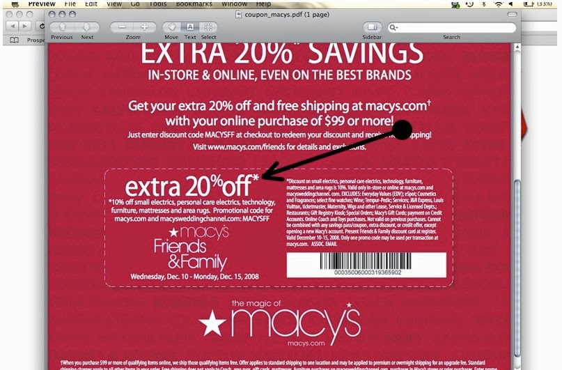 Printable Coupons: Macy&#039;s Coupons