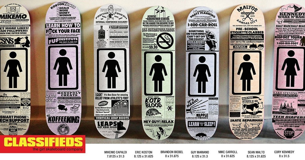GIRL SKATEBOARD COMPANY DECK UPDATE Switch Skate Shop