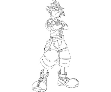 1 Sora Coloring Page