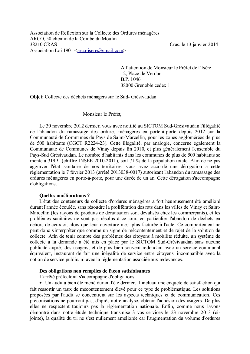 Pour Un Tri Selectif Efficace Une Lettre Envoyee Au Prefet