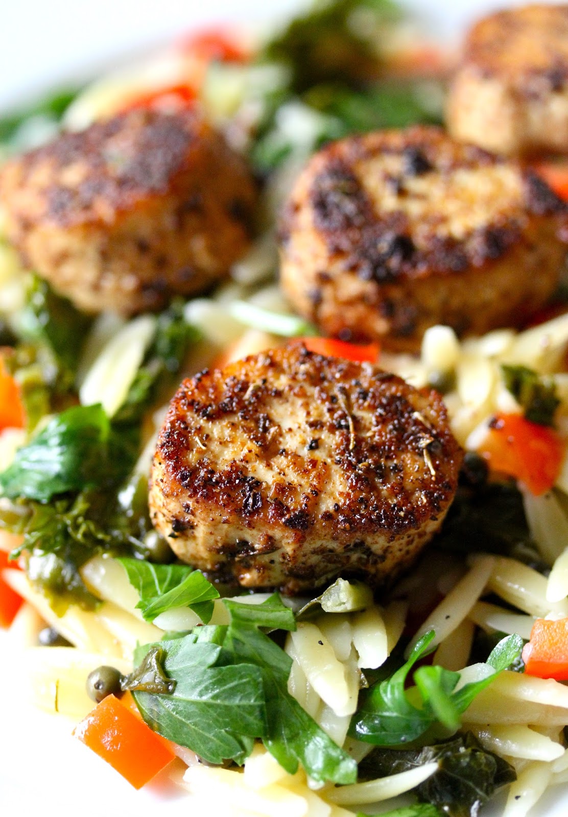 Smith's Vegan Kitchen Lemon Orzo with Tofu