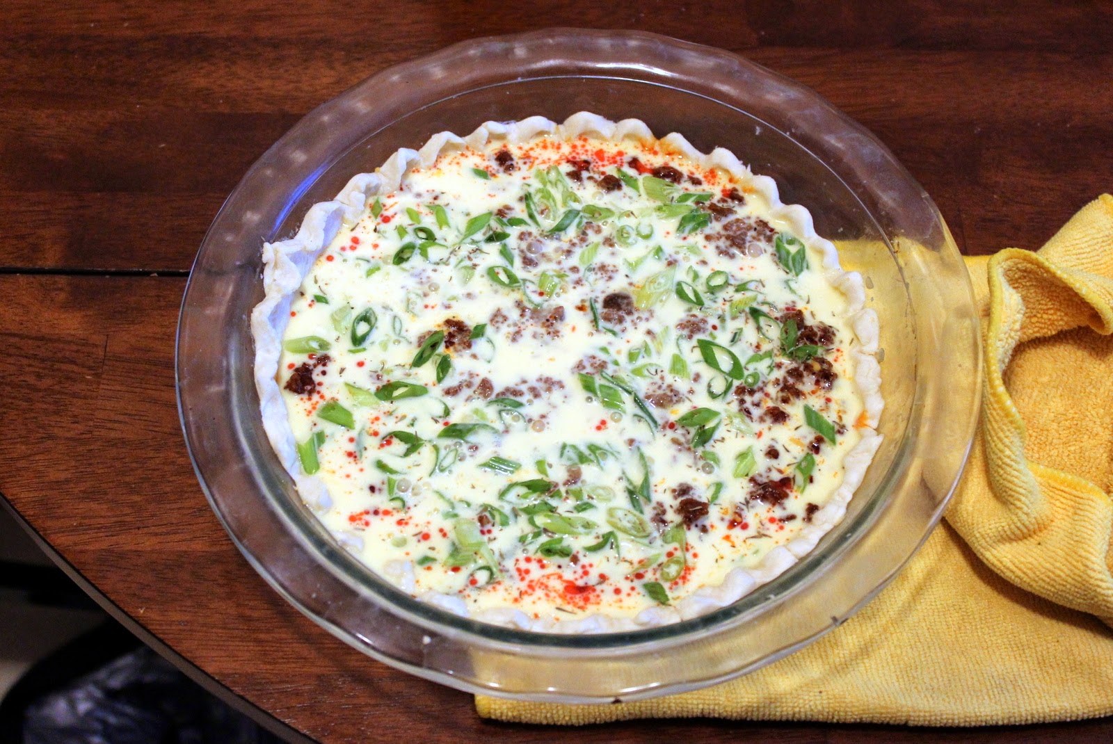 MelonChef Bobby Flay's Chorizo and Goat Cheese Quiche