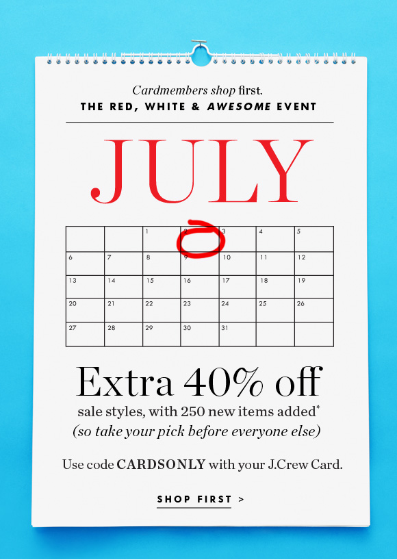 J.Crew Aficionada J.Crew Cardmembers Shop Sale 24 hrs Before Anyone Else