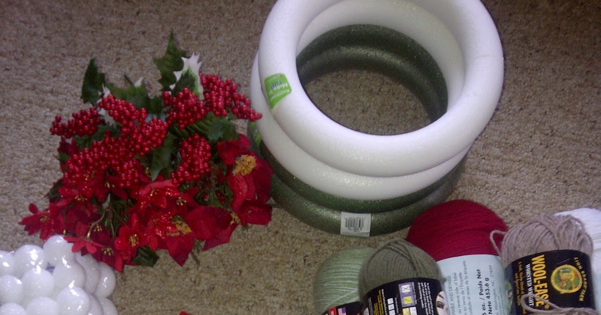 DIY // Handmade Yarn Wreaths Revamp Homegoods