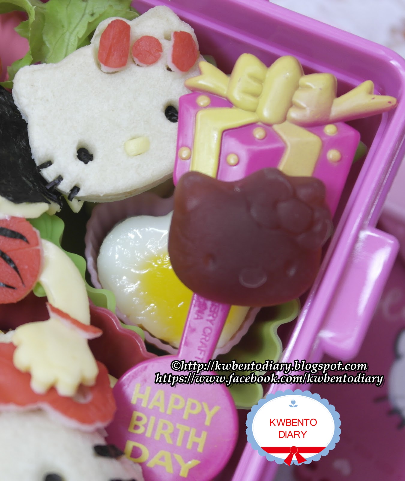Karenwee's Bento Diary BentoApril26My girl's 9th Birthday Bento