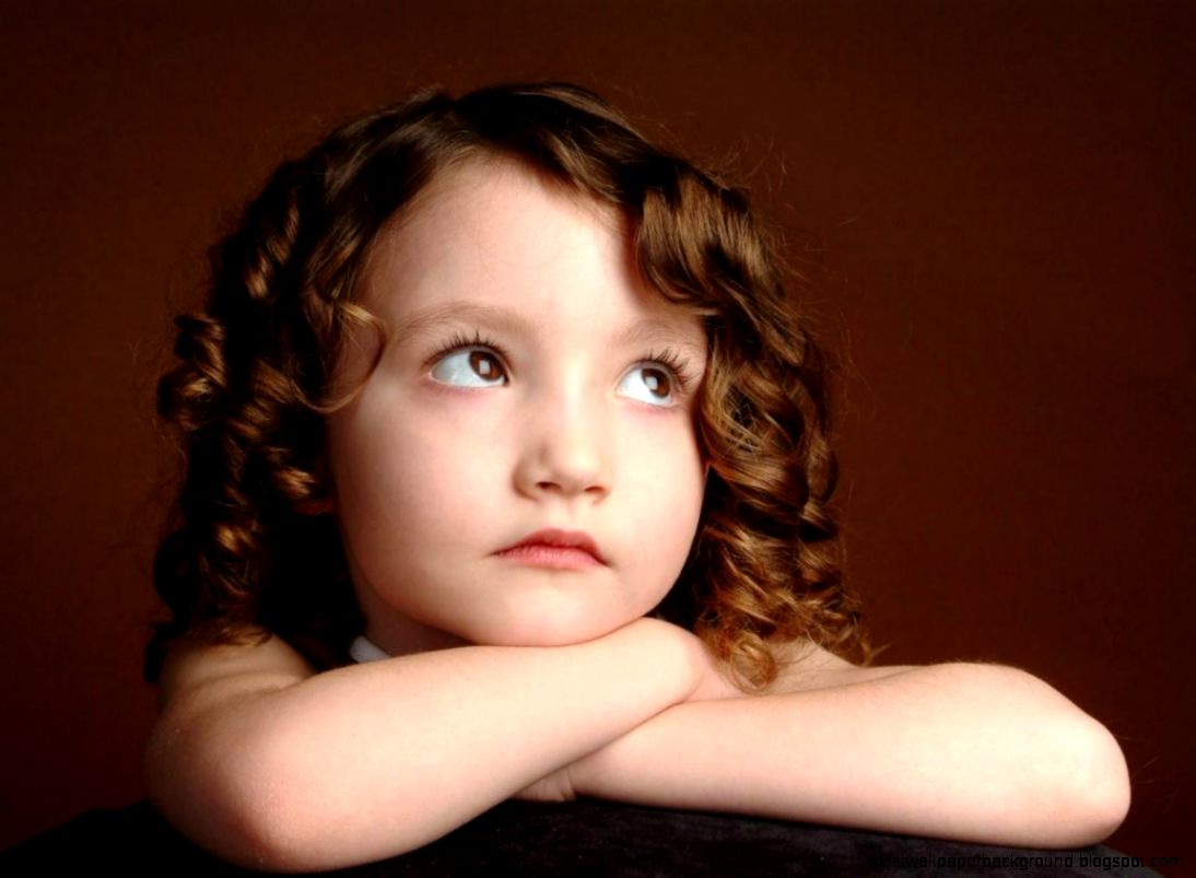 Cute Baby Girl with Curly Hair Cute Baby Girl with Curly Hair