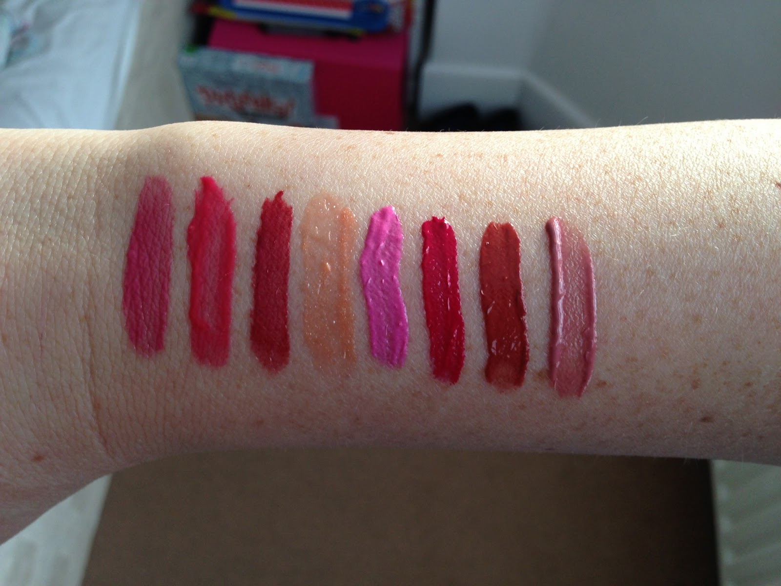 A Slice of Lisaberry: MUA Intense Kisses lip gloss swatches and review