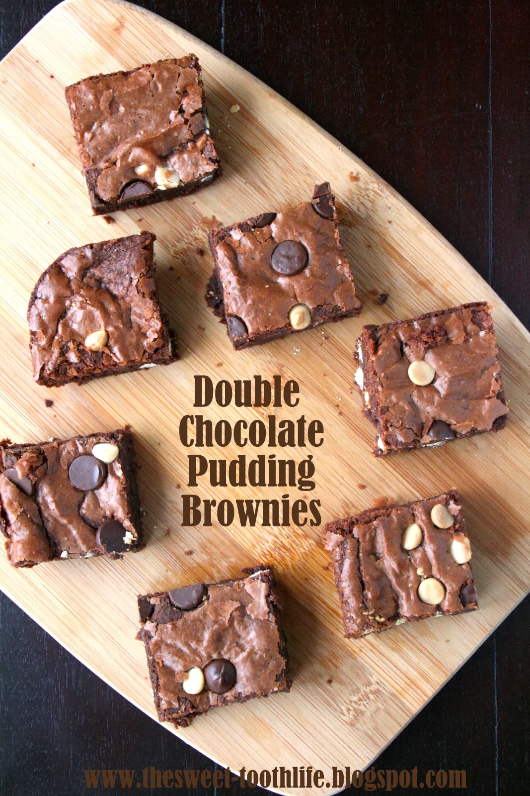 The Sweet {Tooth} Life Double Chocolate Pudding Brownies