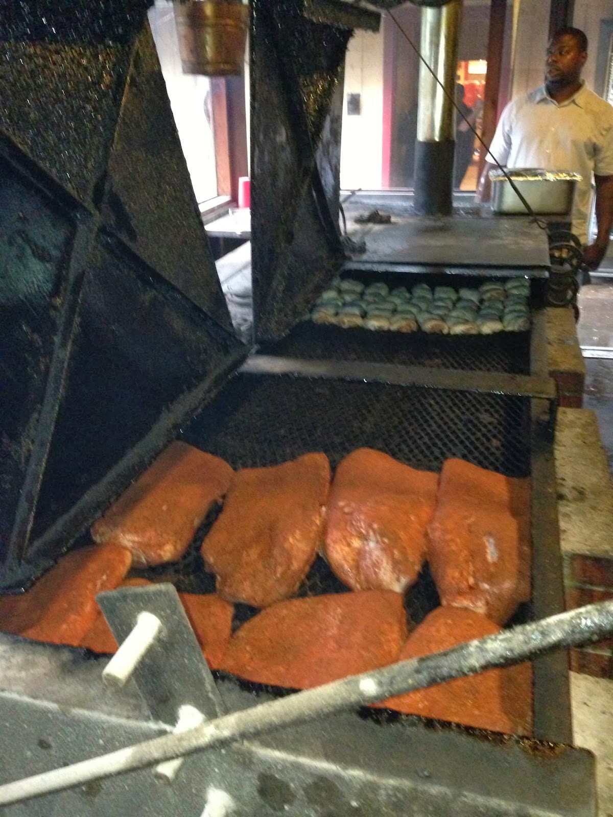 Man Up Tales of Texas BBQ™ The pit at Two Bros. BBQ Market (San