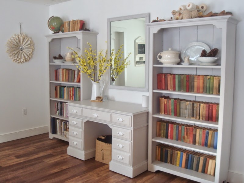 Apartment 12 Bookcases and Desk Wall Unit