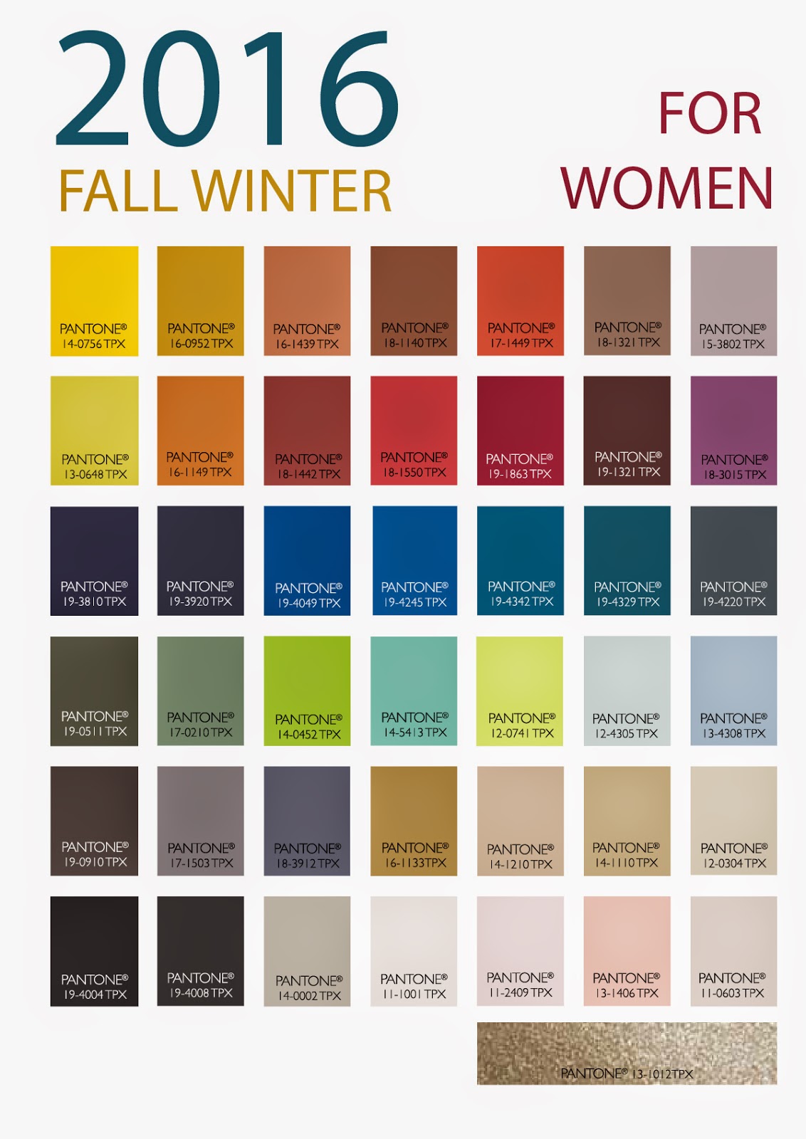 2016 Winter Fall Color Trends