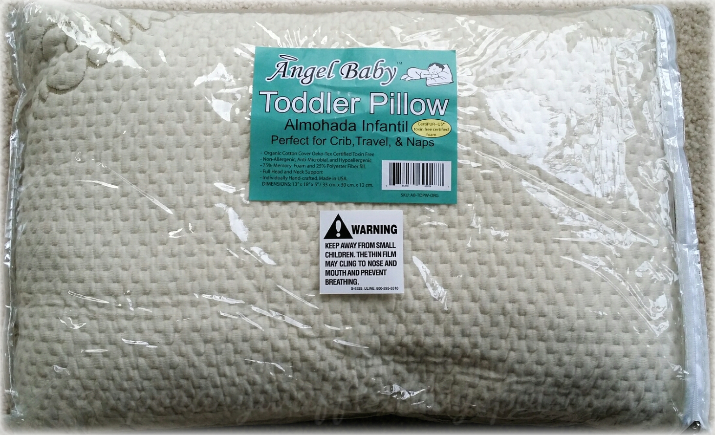 Temporary Waffle Support Lil' Ones Sleep With The Angel Baby Organic