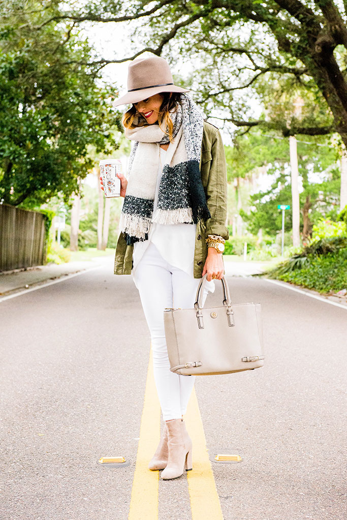Sequins and Things BLANKET SCARF + LIGHTWEIGHT UTILITY JACKET