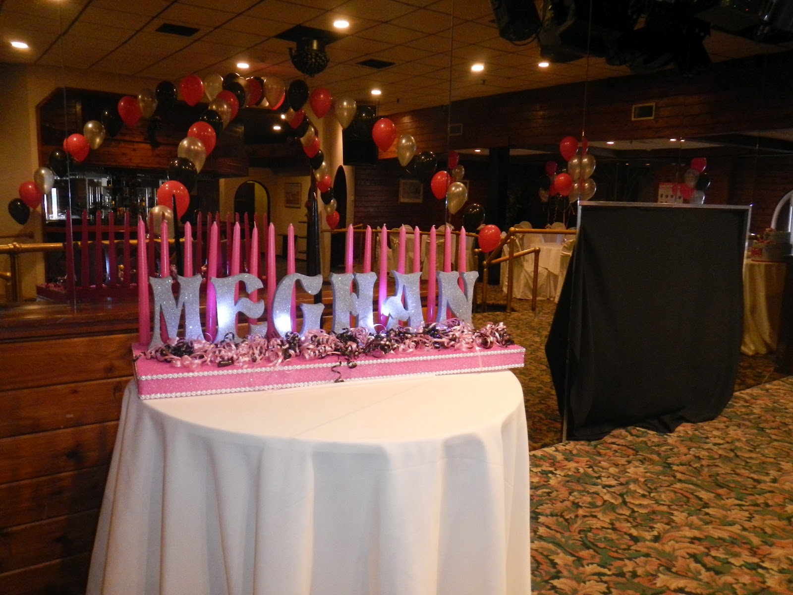 BalloonsByConnie Sweet 16 Candle Centerpieces