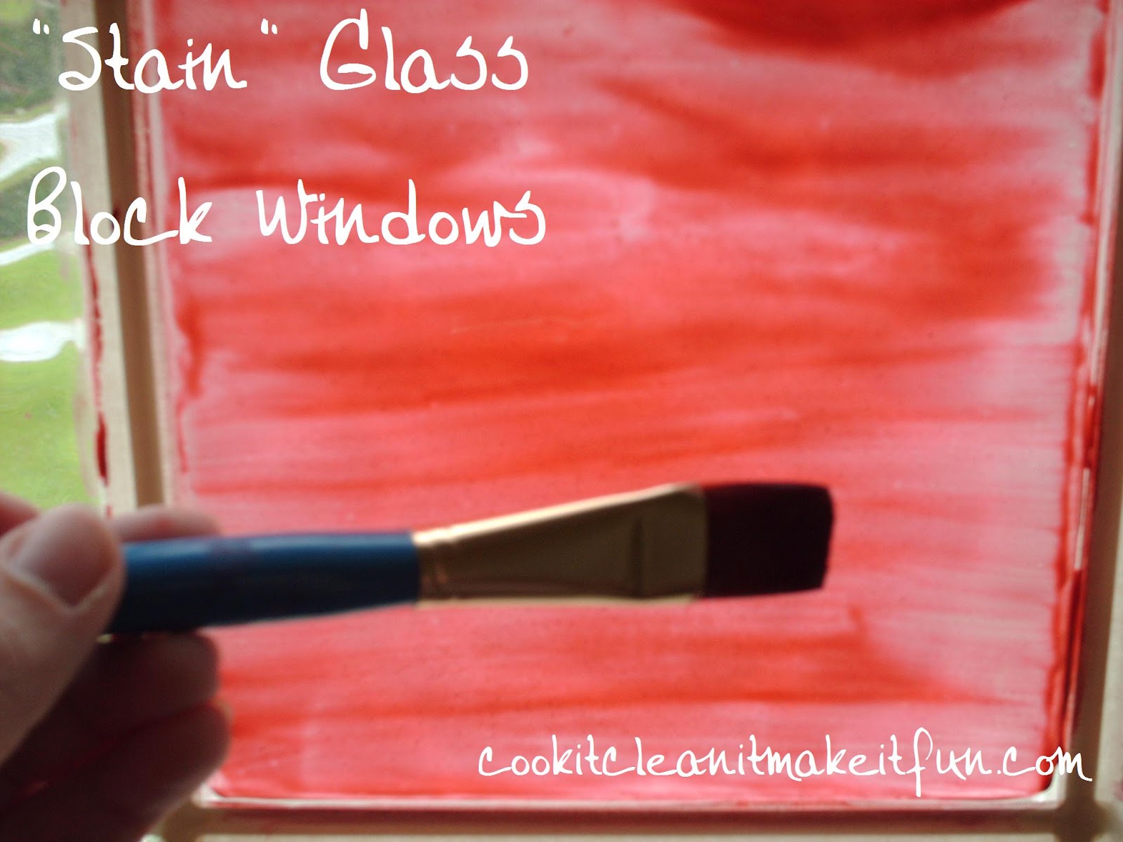 Cook It Clean Make Fun Diy Stain Glass Block Windows