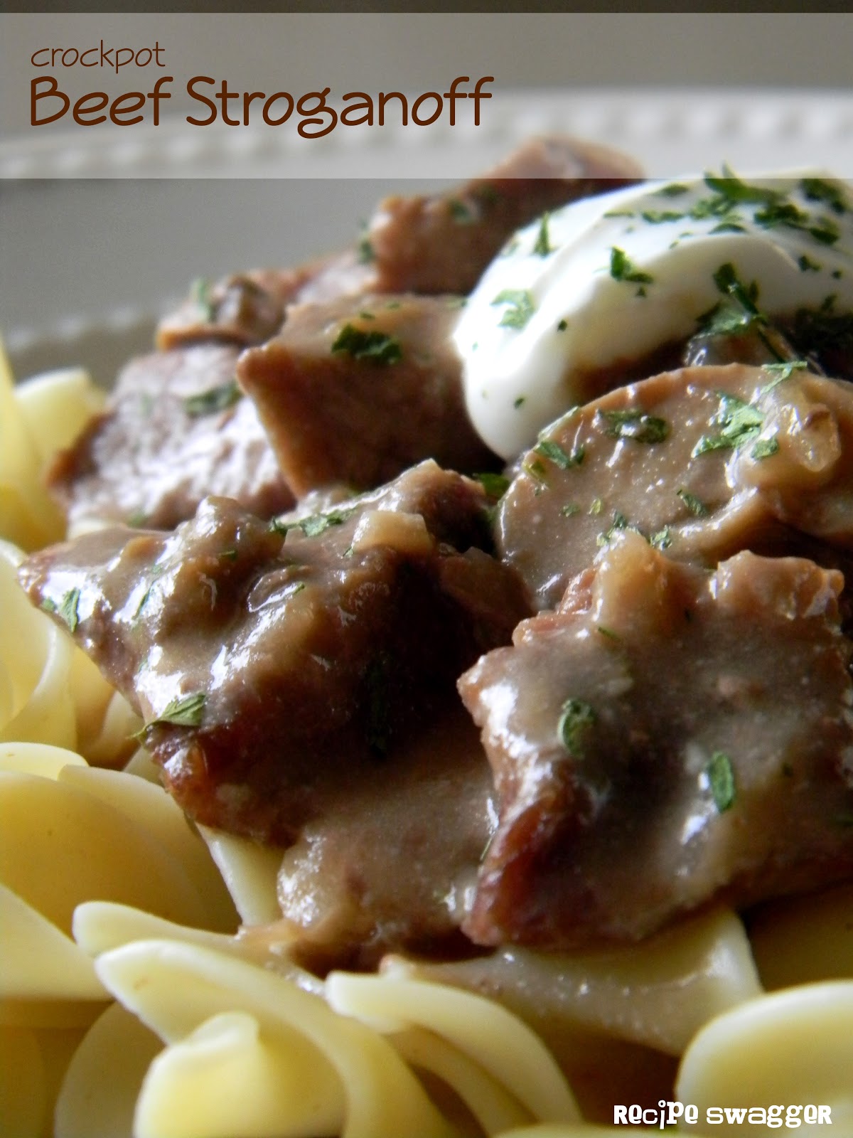 Crockpot Beef Stroganoff