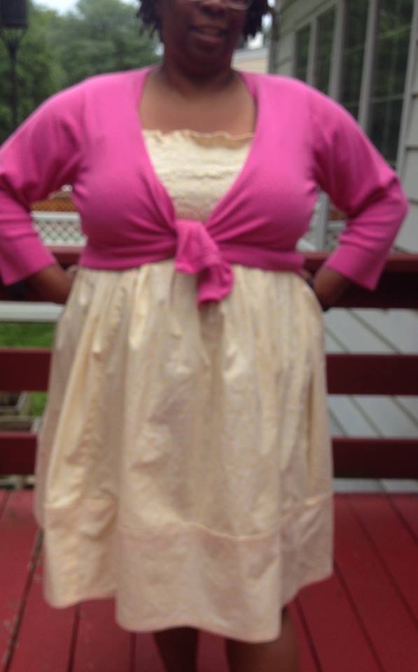 Refashion From Duvet into 2 Dresses One Brown Mom