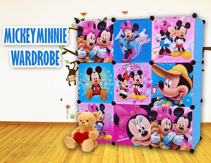 ❤ MC16 CUBE, 12 CUBE AND 9 CUBE MICKEY MINNIE WARDROBE ❤ STOCK TERBARU 28/11/2014 ( DAPATKAN SEGERA