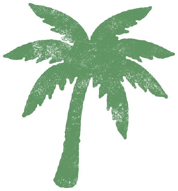 椰子の木 南国 かわいいスタンプ 判子 イラストのフリー素材集 無料