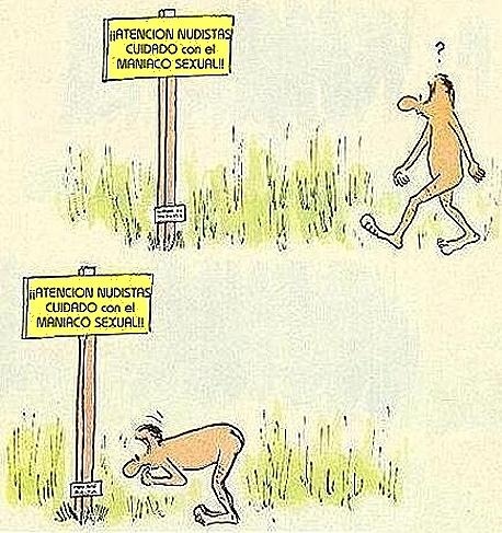 humor nudista