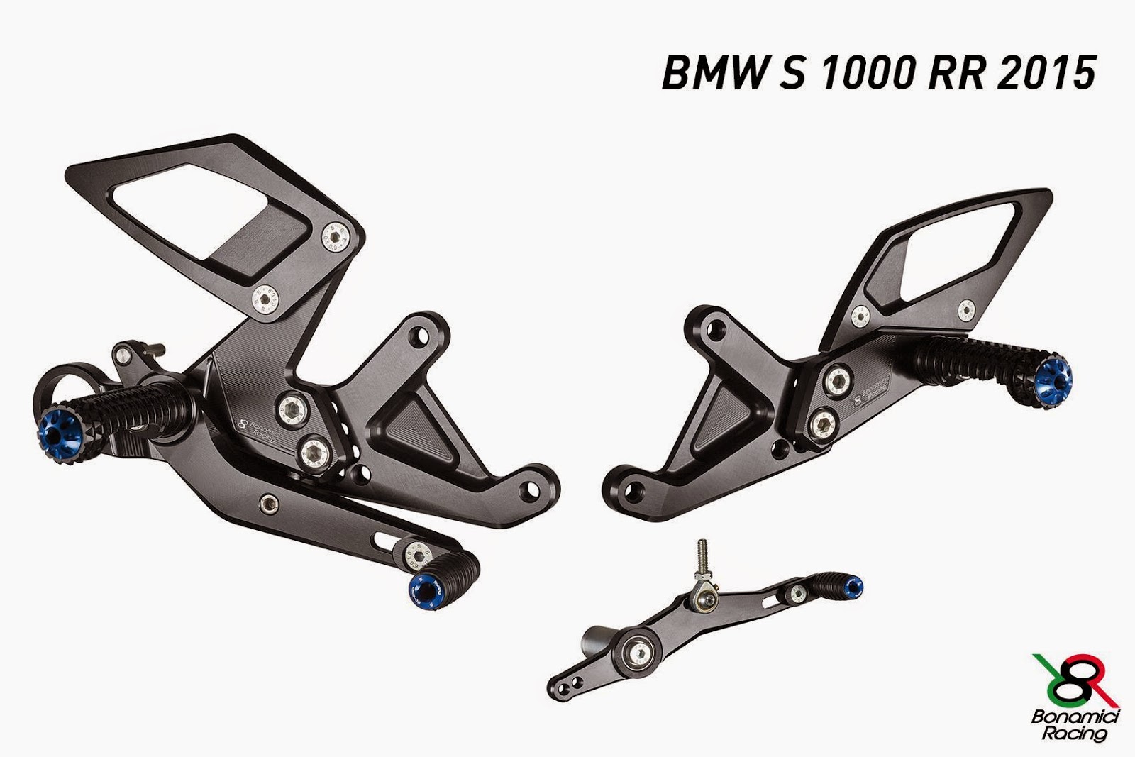 SBK Motoworks Bonamici Racing Rear Sets for BMW S1000RR'15