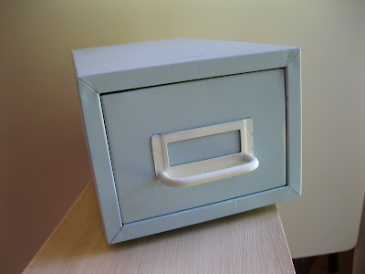 vintage file drawer 