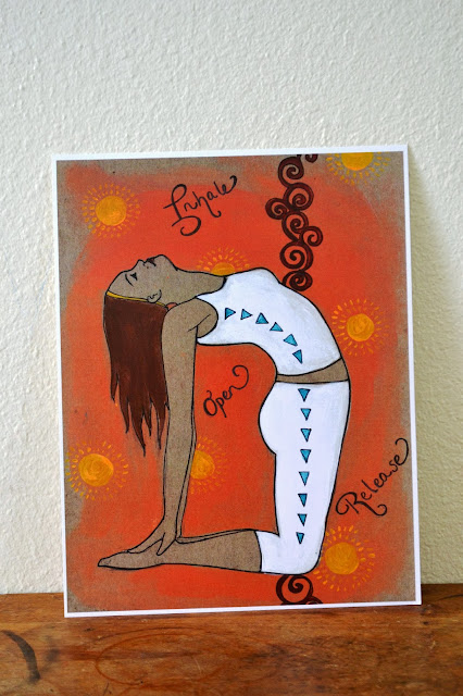 yoga art print