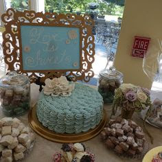 Second Shower Cake for Dessert Table