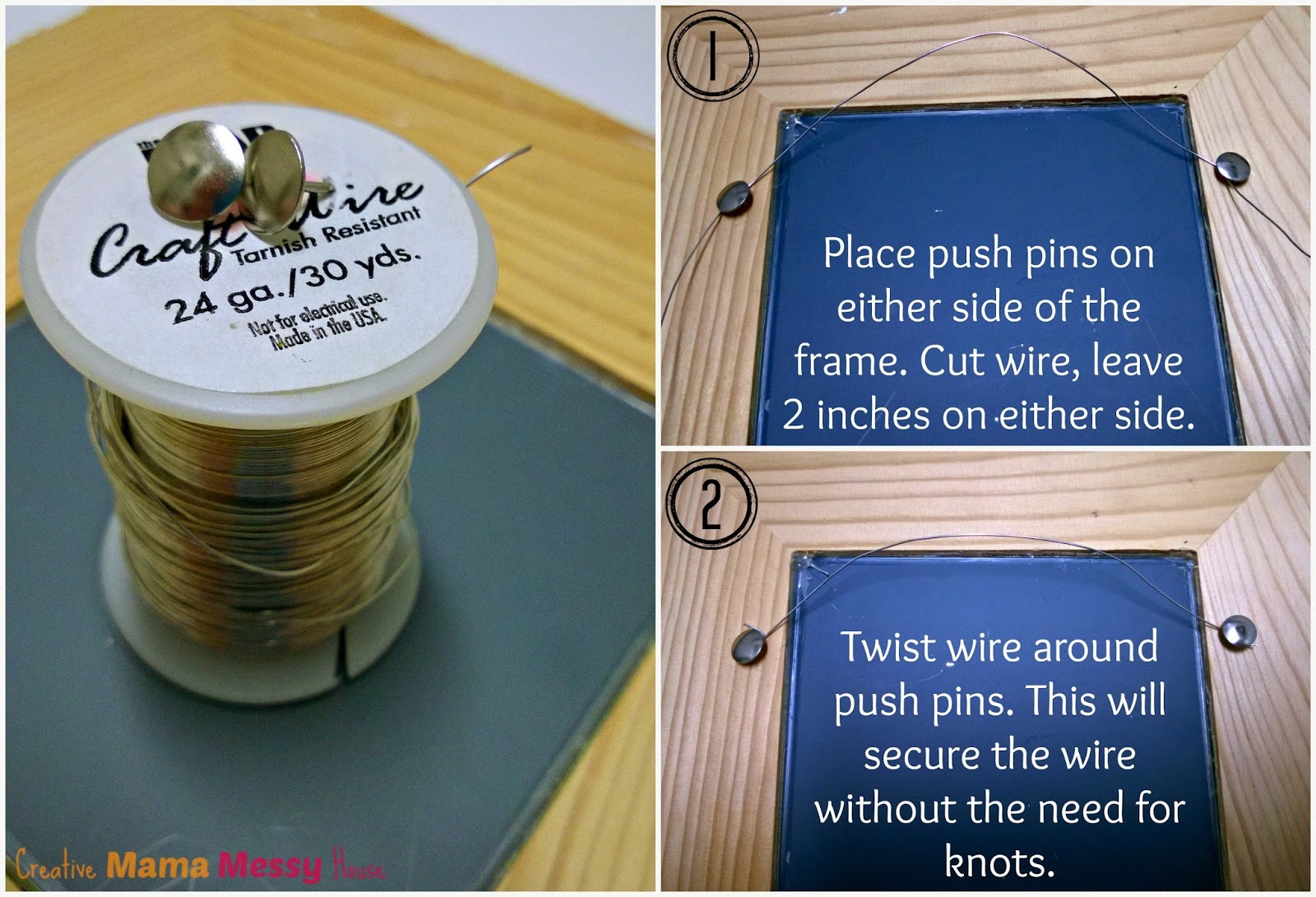 Creative Mama, Messy House Quick Fix Picture Frame Hanger