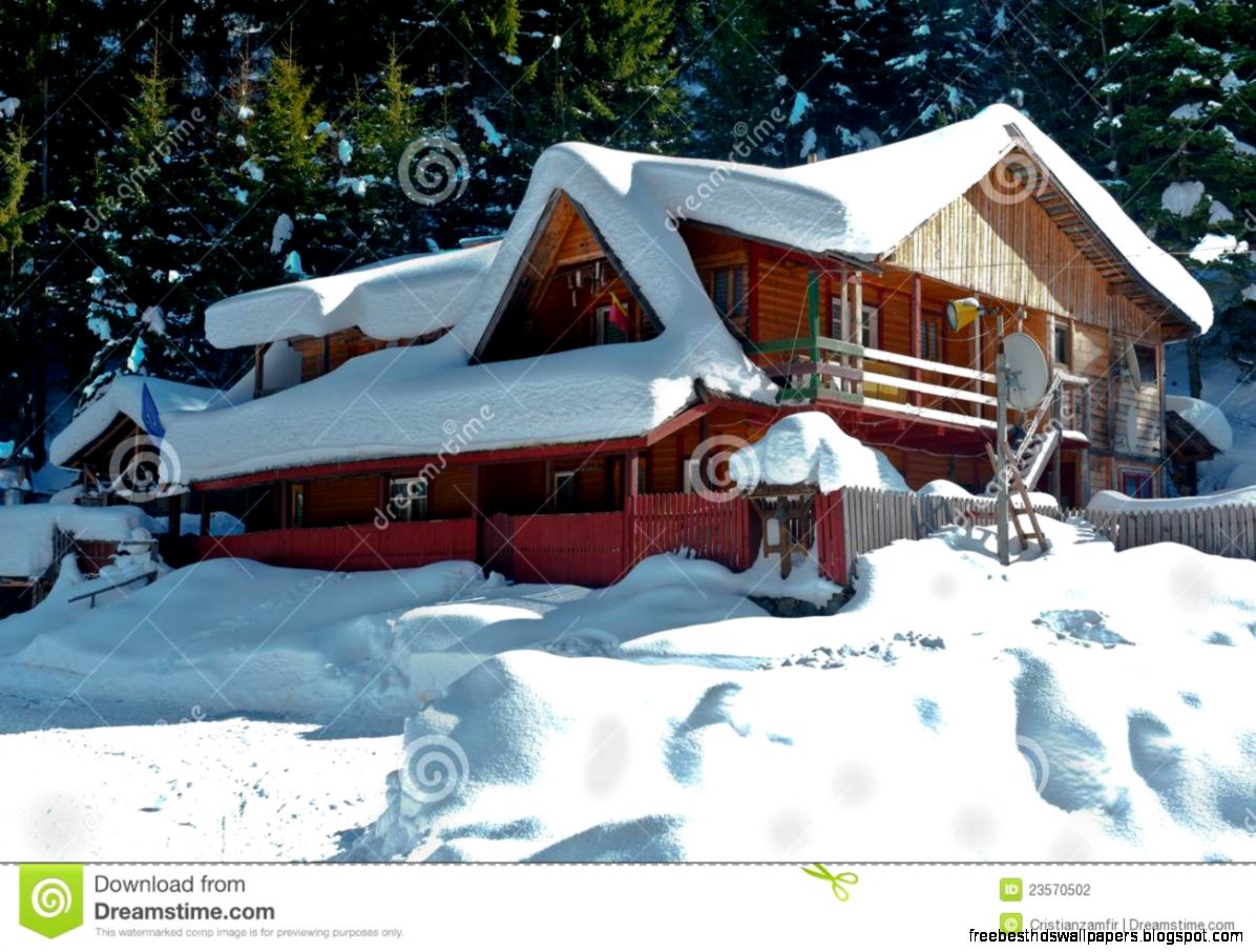 Mountain Chalet Covered Snow Stock Photography Image 23570502 Mountain Chalet Covered Snow Stock Photography Image 23570502