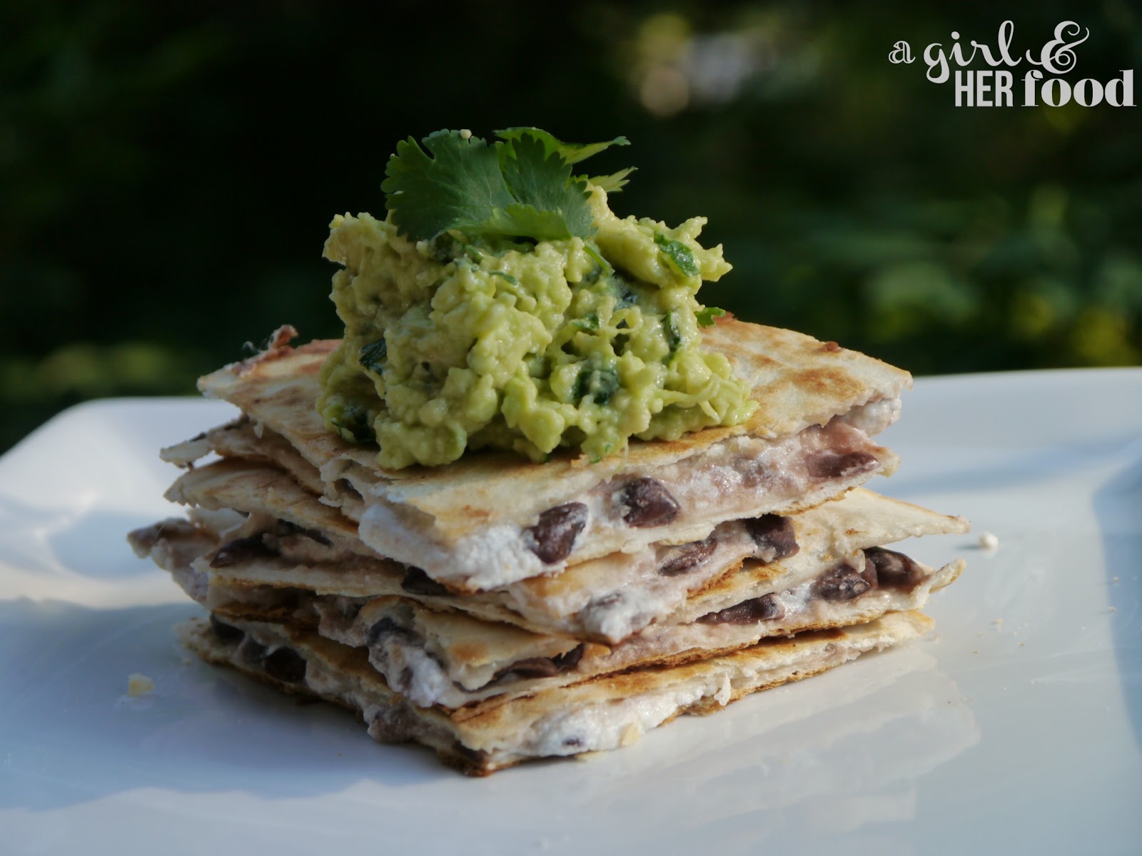 A Girl Her Food Black Bean And Goat Cheese Quesadillas