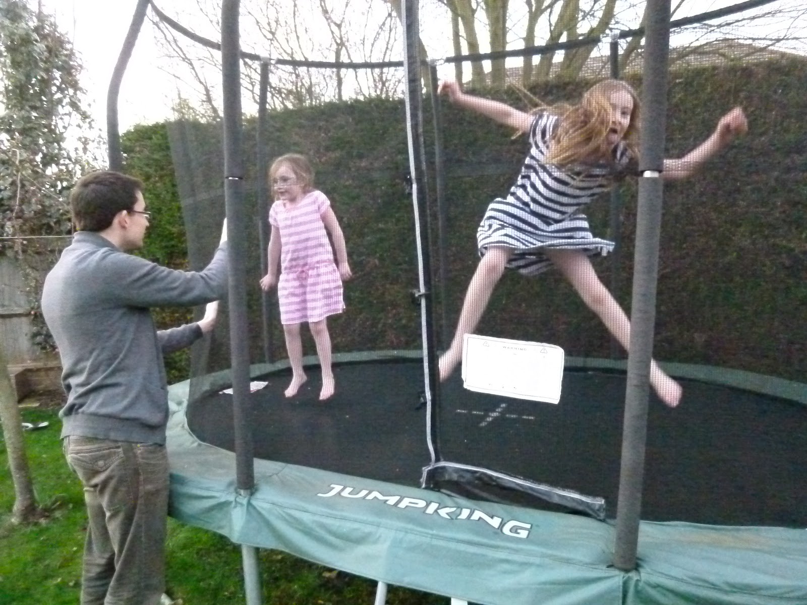 Trampolining for one or two? Steph's Two Girls